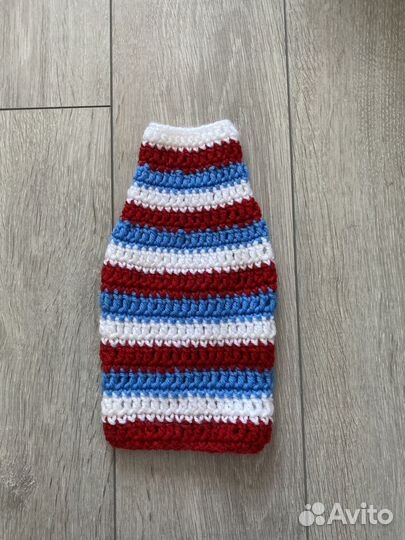 Чехол на бутылку вязаный