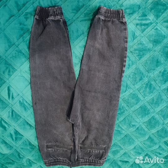 Джинсы чёрные на мальчика, 146