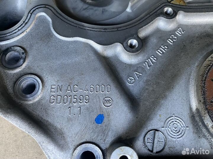 Крышка двигателя передняя Мерседес м278 м157