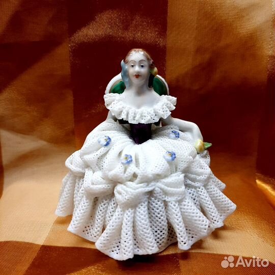 Балерина, Германия,Volkstedt, кружевной фарфор