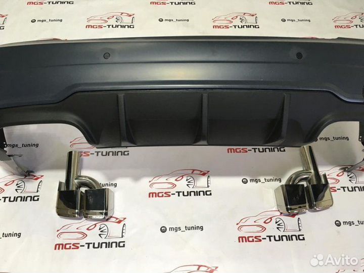 Обвес С63 AMG W204 с ромбовидными насадками