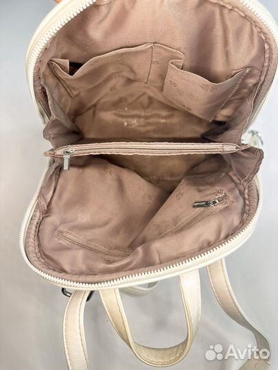 Рюкзак женский кожаный белый