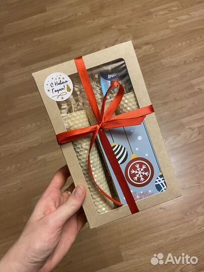 Подарочный набор свечей. Вощина