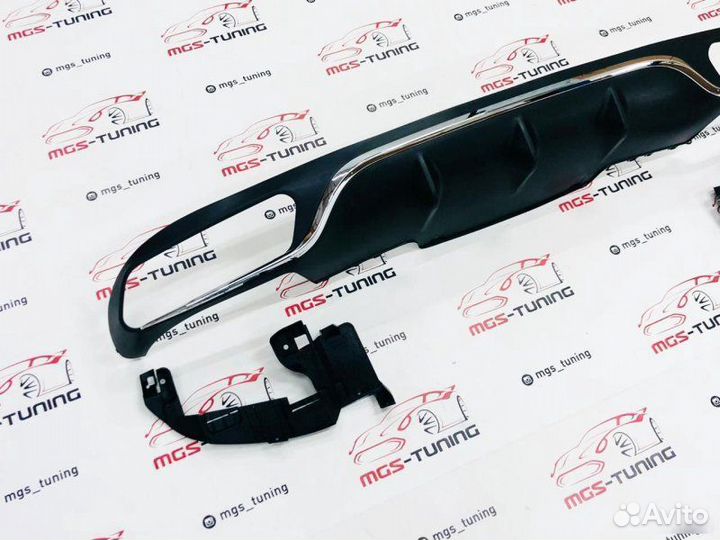 Диффузор E63 не AMG Пакет хром Mercedes w213