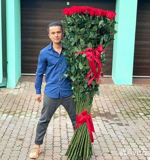 Высокие розы Доставка цветов