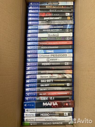 Коробка с Играми PlayStation