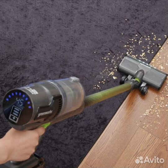 Пылесос вертикальный Greenworks G24SVK4 24V