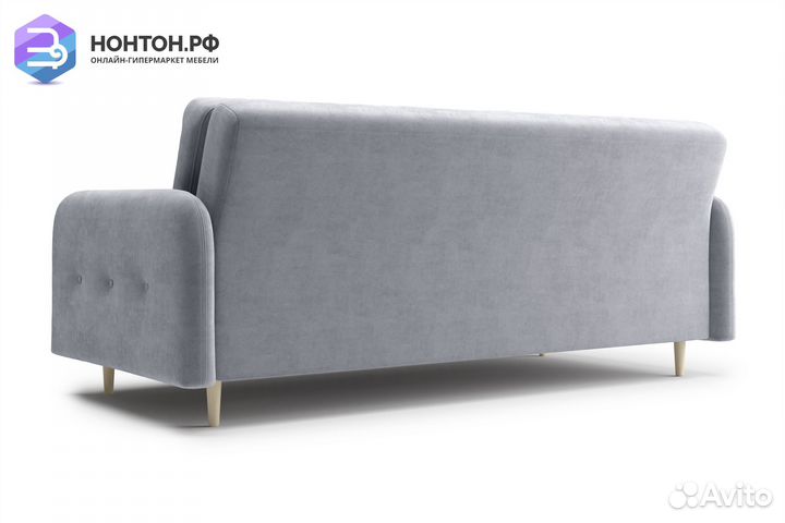 Диван книжка Париж серый