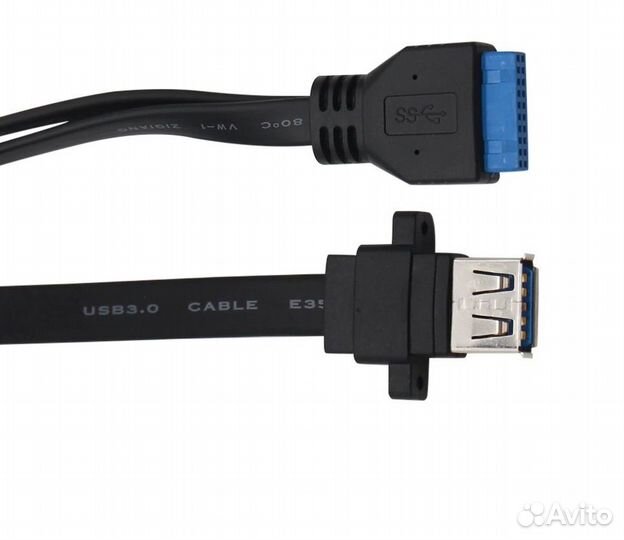USB кабель с платы на панель