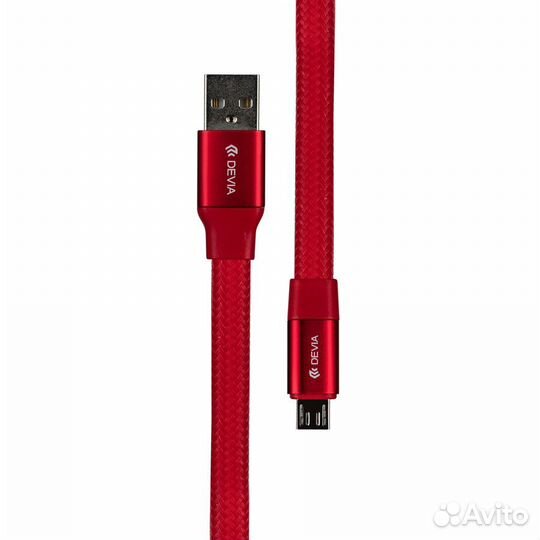 Кабель Devia Ring Y1 Micro Usb - Red (0.8M, 2.4A)