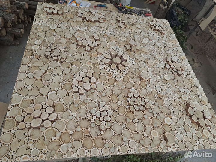 Изготовление панно из можжевельника