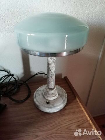 Лампа СССР настольная мрамор