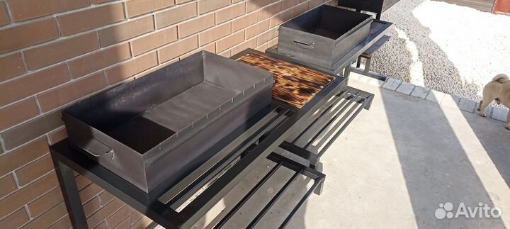 Мангал лофт 1200*600 чаша 700*350