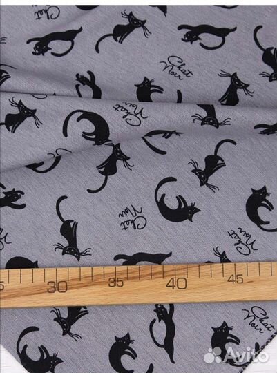 Трикотаж на меху бебисофт принт