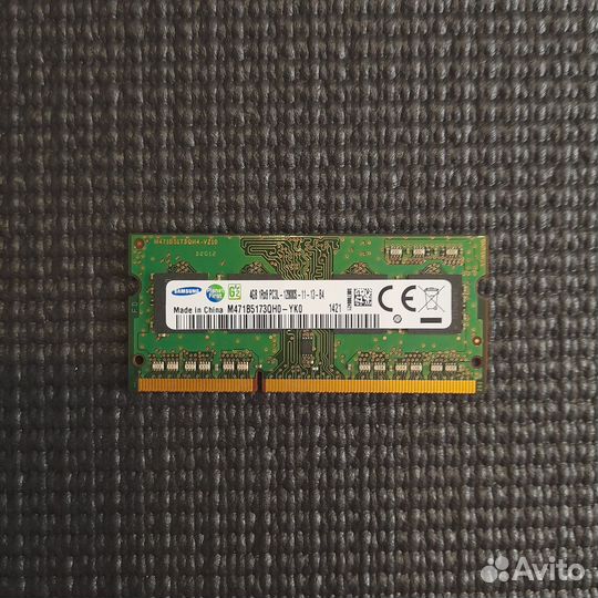 Оперативная память sodimm Samsung 4 гб