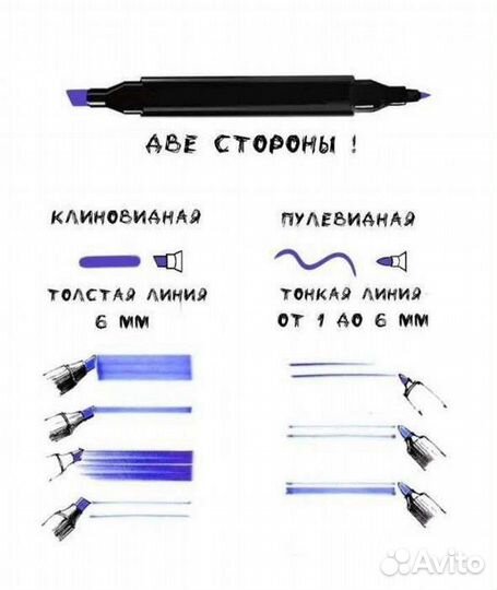 Наборы маркеров в чехле Touch новые