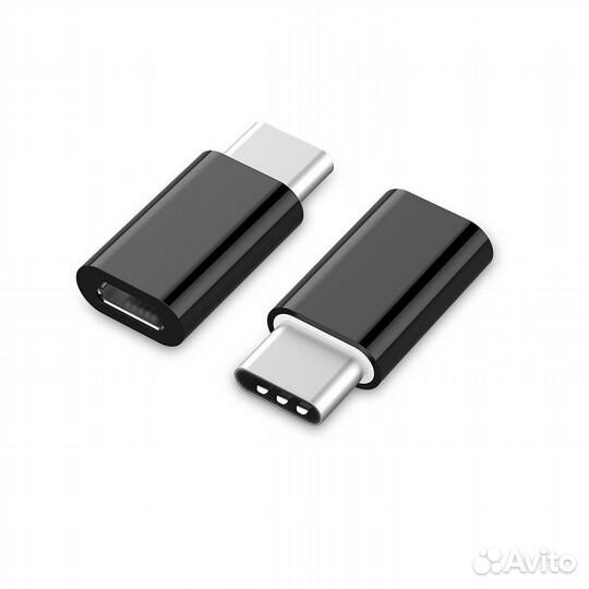 Переходник OTG microUSB (F) - Type-C (M)