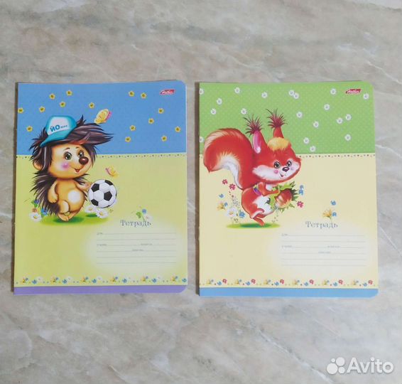 Тетради 12-18 листов клетка крупная клетка