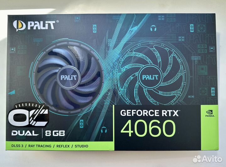 Видеокарта Palit RTX 4060 Dual OC 8gb