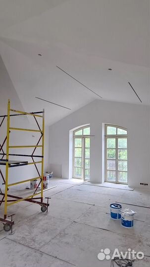 Шпаклевка стен, штукатурка