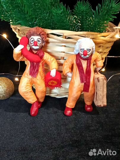 Ватные елочные игрушки