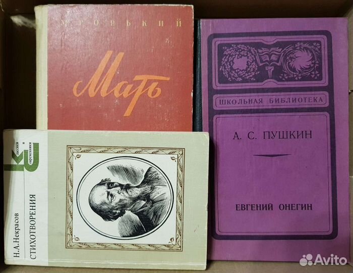 Книги (Цветаева, Некрасов, Пушкин, Горький и др.)