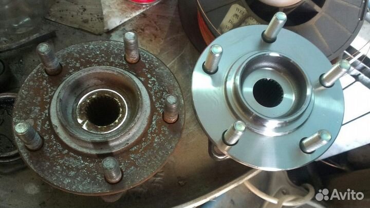 Замена ступицы Mits. Outlander 2014-2015