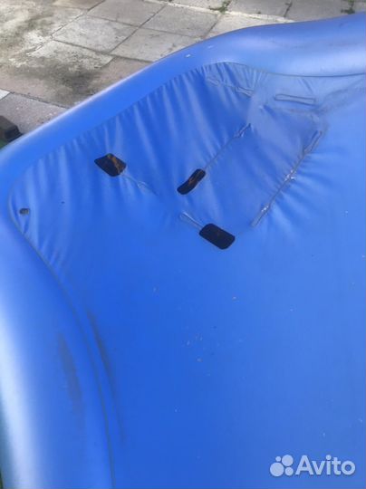 Детский надувной бассейн с горкой