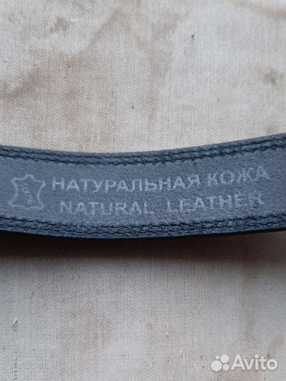 Ремень мужской кожаный, триммер новый