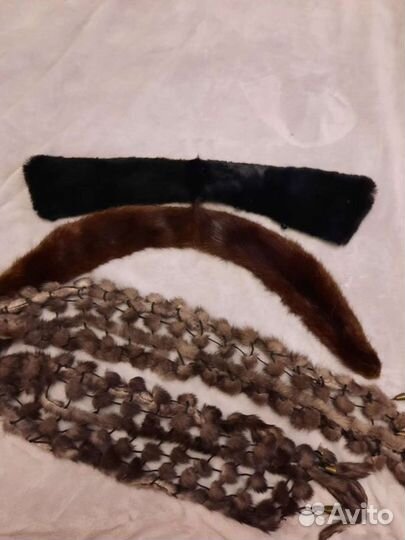 Воротники и шарф норка