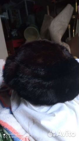 Шапка берет норковая