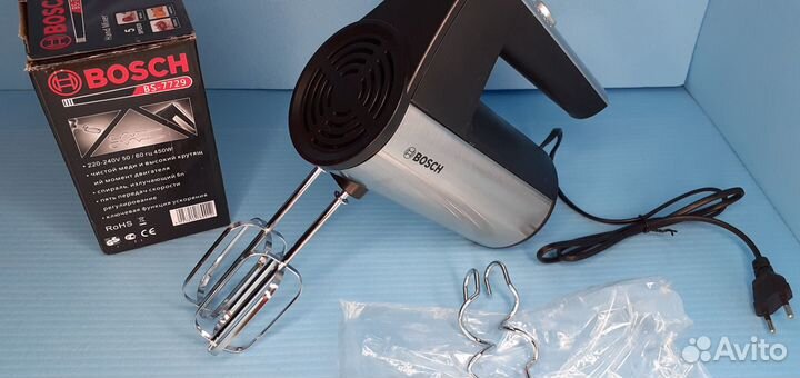 Мощный миксер Bosh 5 скоростей 450вт Новый