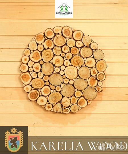 Можжевеловое панно из Карельского леса