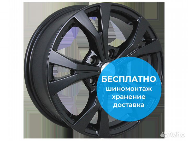 R16 5x114,3 6,5J ET45 D66,1 Скад Нагано Черный бар