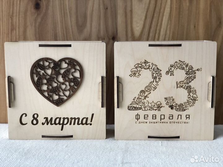 Копилка деревянная