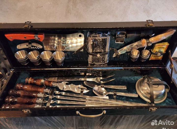 Шампура в кейсе подарочные для мужчuны