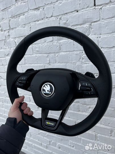 Руль skoda Vrs total black