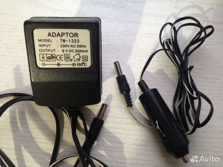 Блок питания на 9 вольт (постоянного) комплект