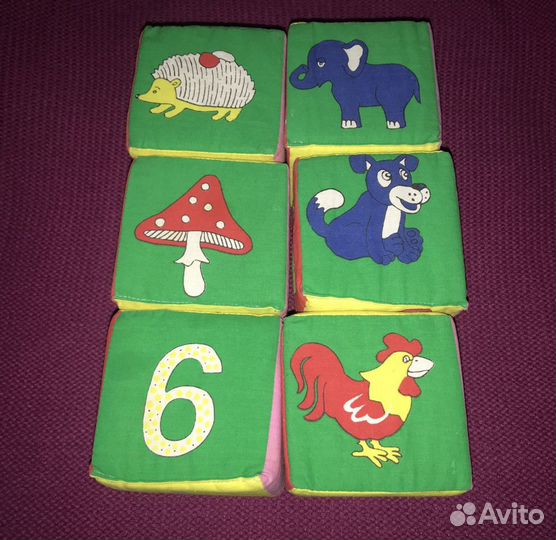 Мягкие кубики для малышей