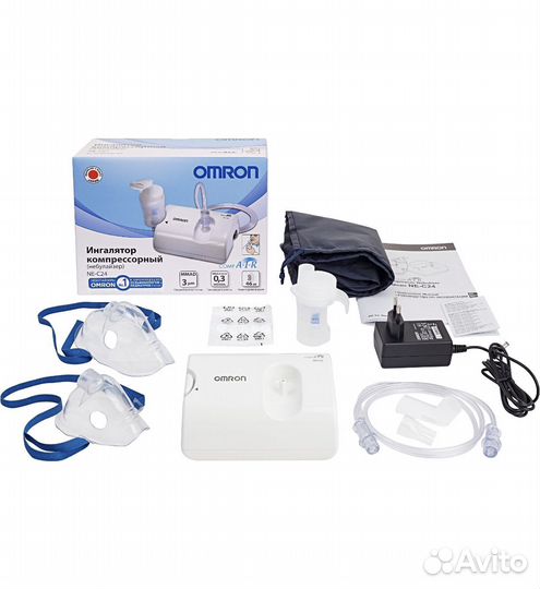 Ингалятор компрессорный omron NE-C24 (NE-C801S-RU)