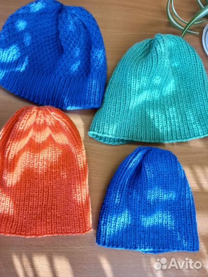 Шапка ручная вязка