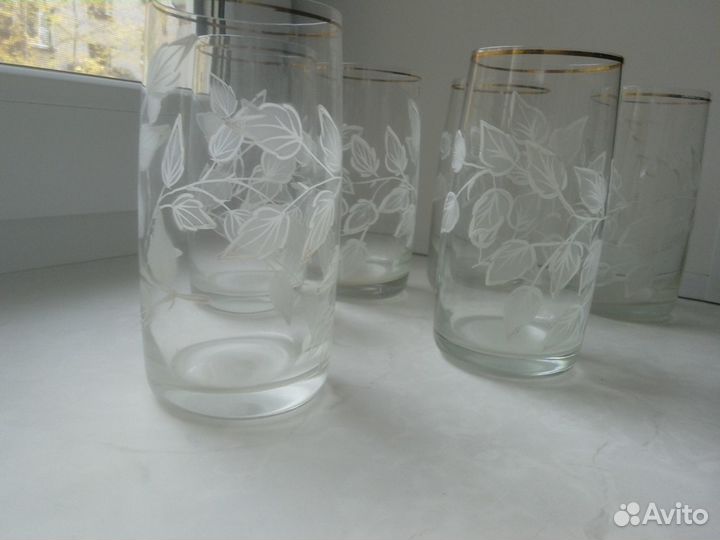 Стаканы из стекла Березка