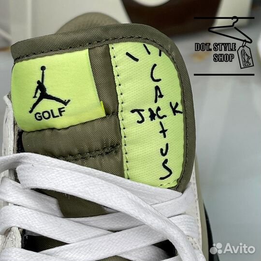 Nike Travis Scott X Air Jordan 1 Low Golf Olive