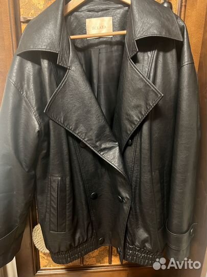 Бомбер из эко кожи Eclata