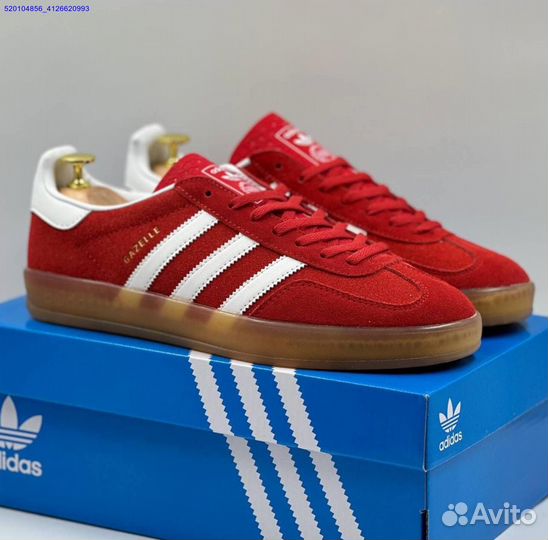 Кроссовки Adidas Gazelle Red (Арт.69264)