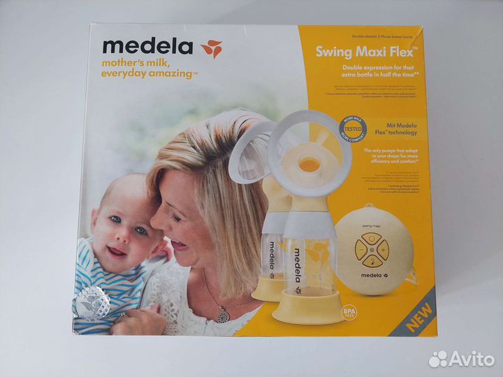 Молокоотсос medela swing flex электрический