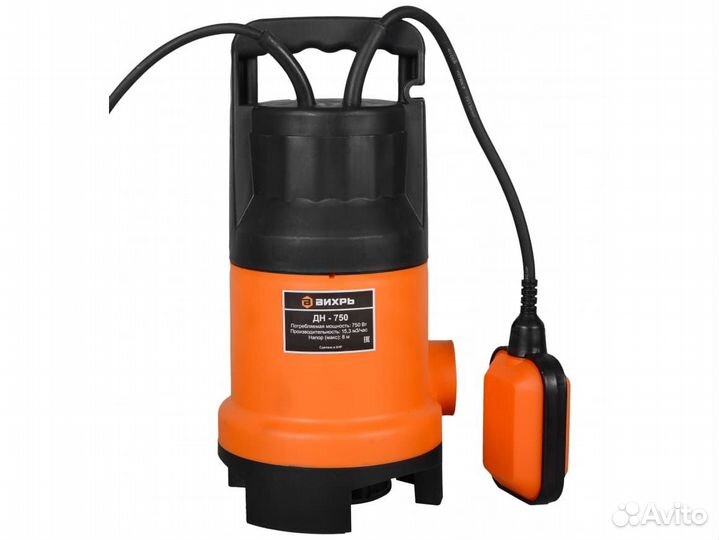 Дренажный насос Вихрь дн-750