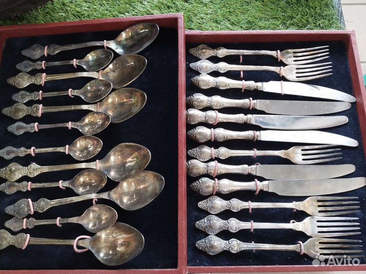 Набор столовых приборов мельхиор СССР