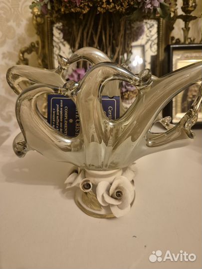 Конфетница и салфетница Мурано Каподимонте