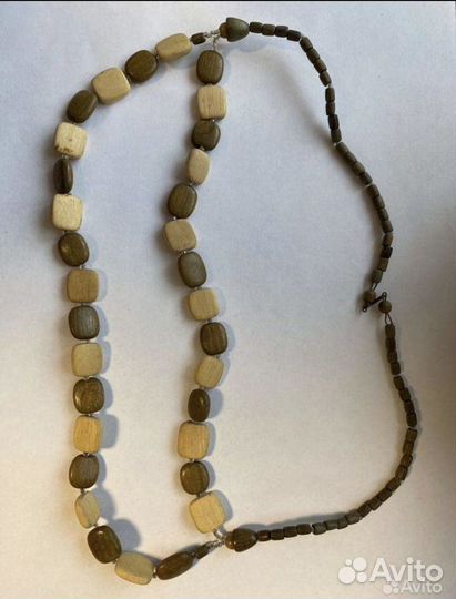 Бусы из натурального дерева СССР